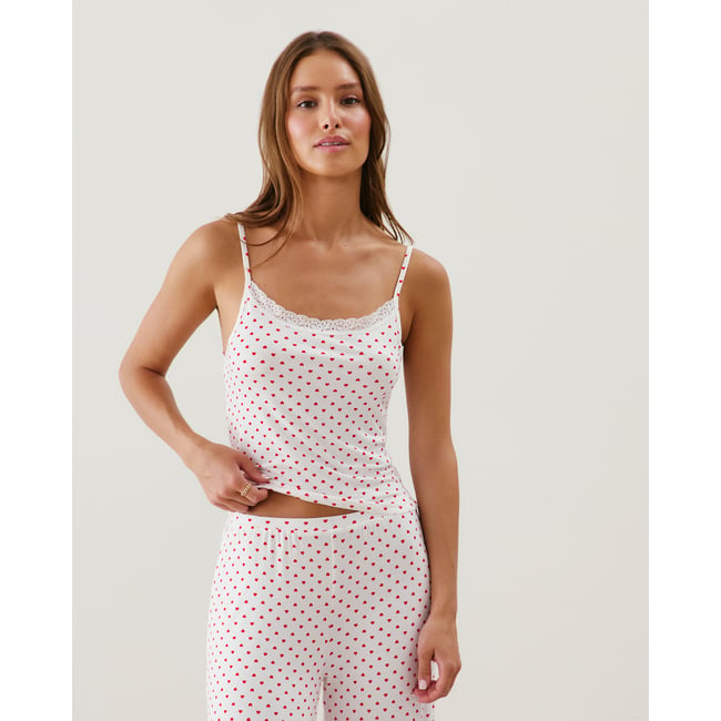 Caraco en jersey DEBTELLIZ ecru <span itemprop=