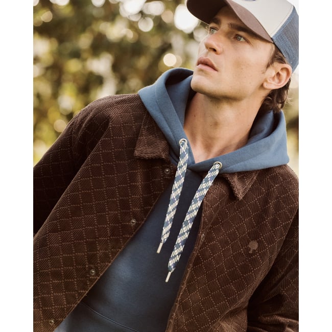 Veste en velours chocolat <span itemprop=