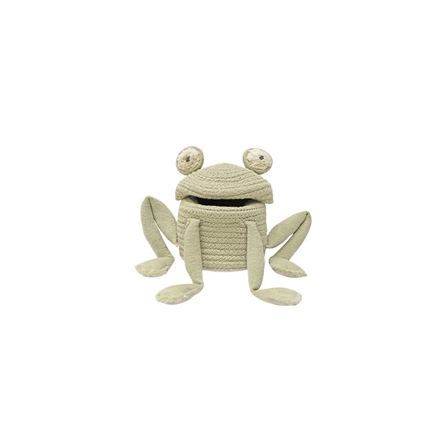 Panier Fred la Grenouille JARDIN FANTASTIQUE Couleur olive, naturel, gris foncé <span itemprop=
