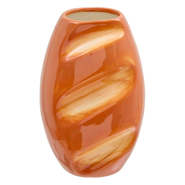 Vase en grès FRA Couleur marron <span itemprop=