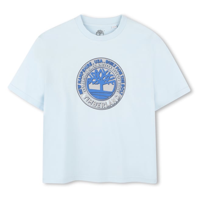 T-shirt ampia con stampa logo panama <span itemprop=