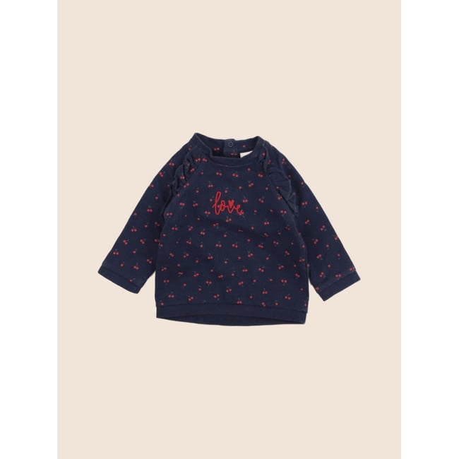 Sweat - Très bon état bleu <span itemprop=