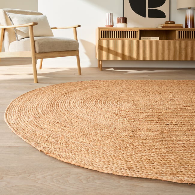 Aftas Oval Jute Rug, natural, LA REDOUTE INTERIEURS