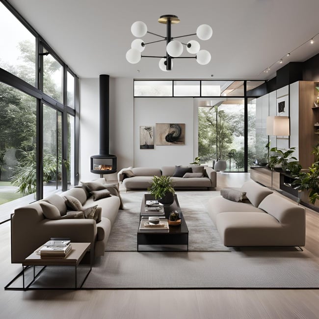 Plafonnier    COSMOPOLITAN Couleur noir <span itemprop=