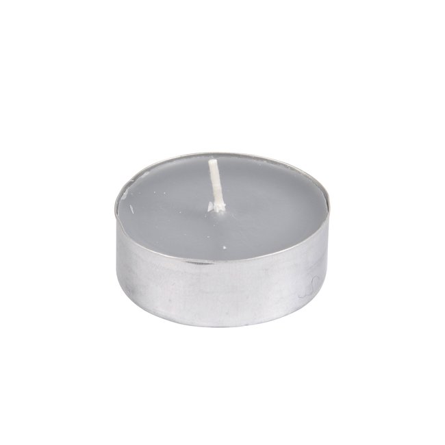 Lot de 6 maxi bougies chauffe plat musc Couleur gris <span itemprop=