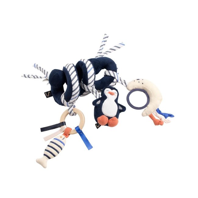 Spirale d'activités BABY SAILOR bleu, blanc, orange <span itemprop=