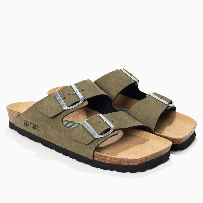 Sandales ATLAS pour femme kaki <span itemprop=