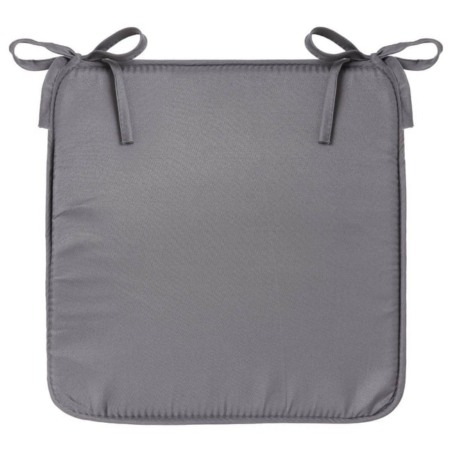 Galette de chaise gris foncé <span itemprop=