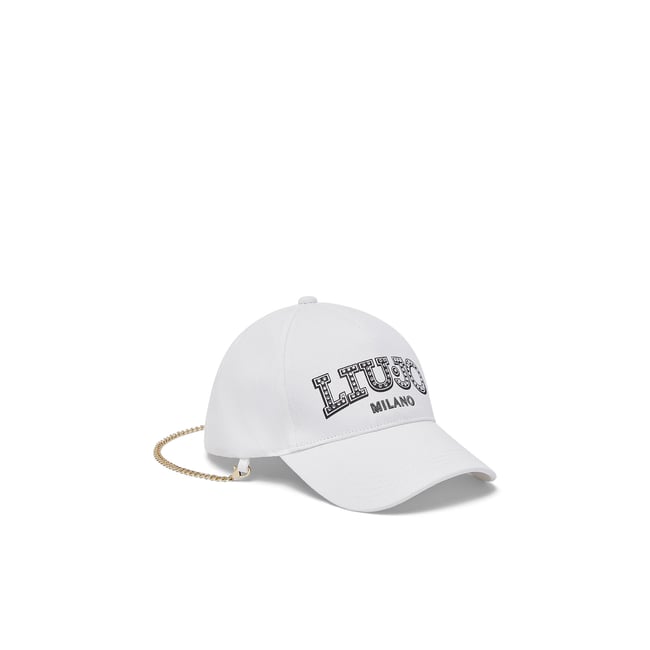 Casquette de baseball avec logo bijou blanc <span itemprop=