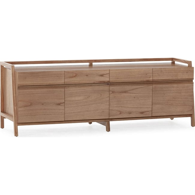 Buffet bas en bois de cèdre Couleur naturel voilé <span itemprop=