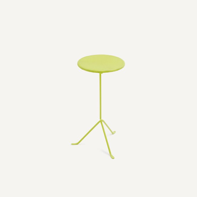 Joy Side Table in Perforated Iron, H50cm, lime green, OTTO STUDIO FOR AM.PM