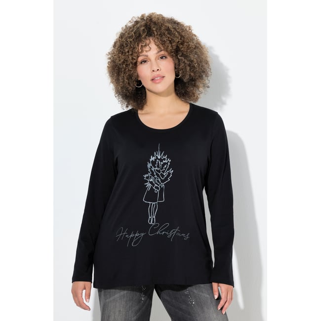 T-shirt de Noël Classic à col rond - ULLA POPKEN