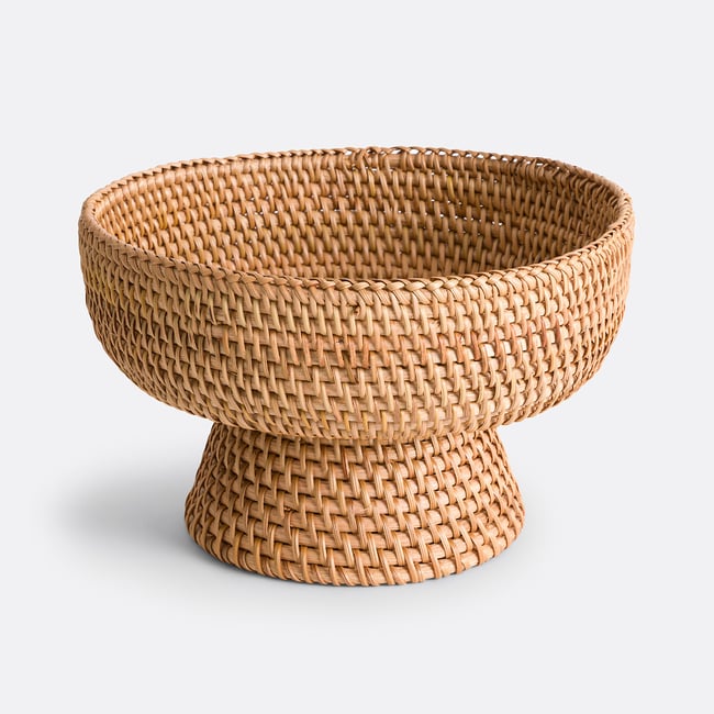 Corbeille à fruits en rotin, Taran Couleur naturel <span itemprop=