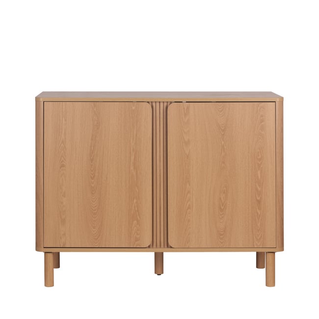 Buffet 2 portes en bois L100cm- NOA Couleur bois clair <span itemprop=
