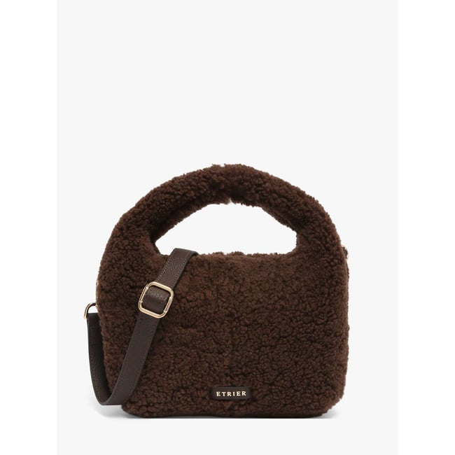 Sac bandoulière Amboise cuir chocolat <span itemprop=