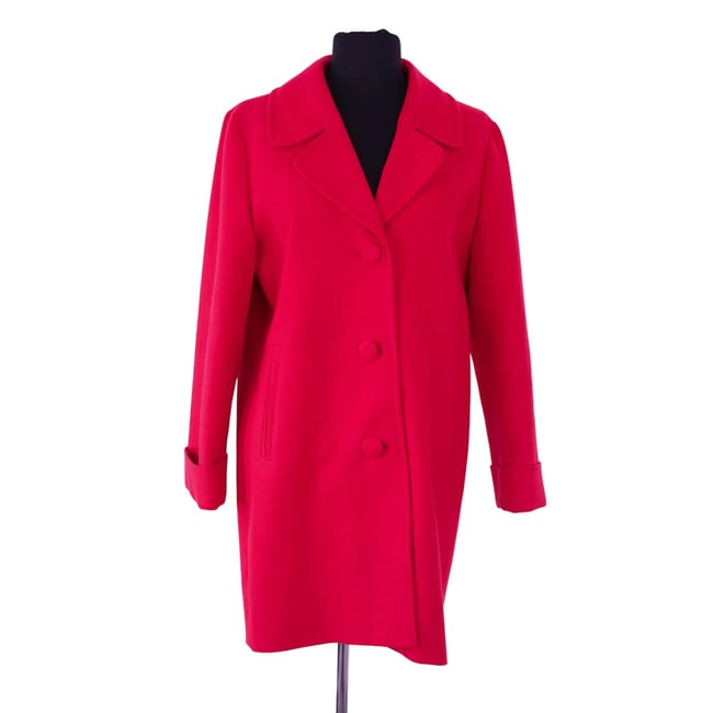 Manteau - Très Bon État rouge <span itemprop=