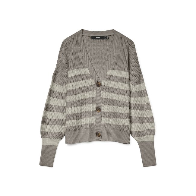 Cardigan corto con bottoni talpa chiaro VERO MODA