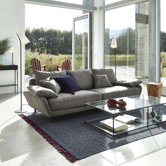 Couchtisch sybil, rechteckig, gehärtetes glas transparent Am.Pm