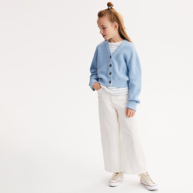 Кардиган с V-образным вырезом из тонкого трикотажа - LA REDOUTE COLLECTIONS