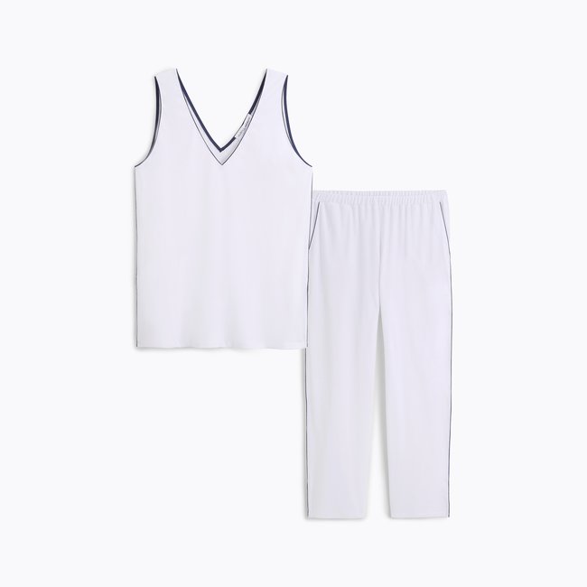 Pyjama col v en jersey, ÉLÉONORE - LAURENCE TAVERNIER