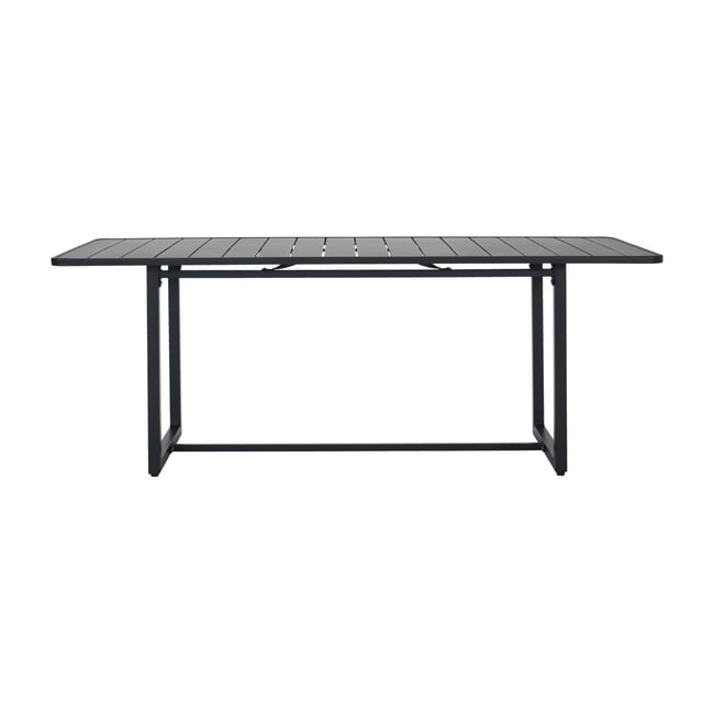 Table à manger 200 x 90 cm Couleur noir <span itemprop=