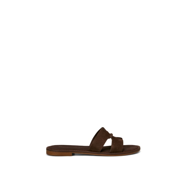 Slide modèle Babette avec des découpes modernes dunkelbraun <span itemprop=