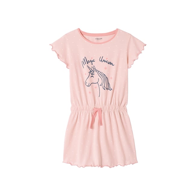 Chemise de nuit licorne rose pâle <span itemprop=
