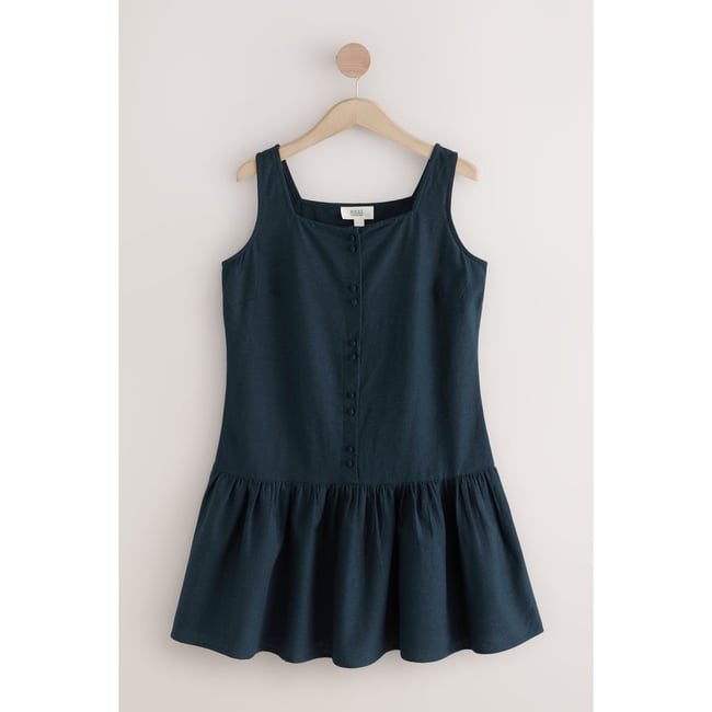 Robe courte style bohème à volants col carré - NEXT