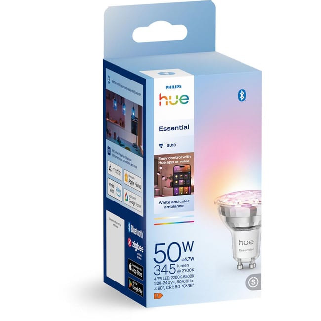 Ampoule LED connectée Essential GU10 White&Color Ambiance - PHILIPS HUE