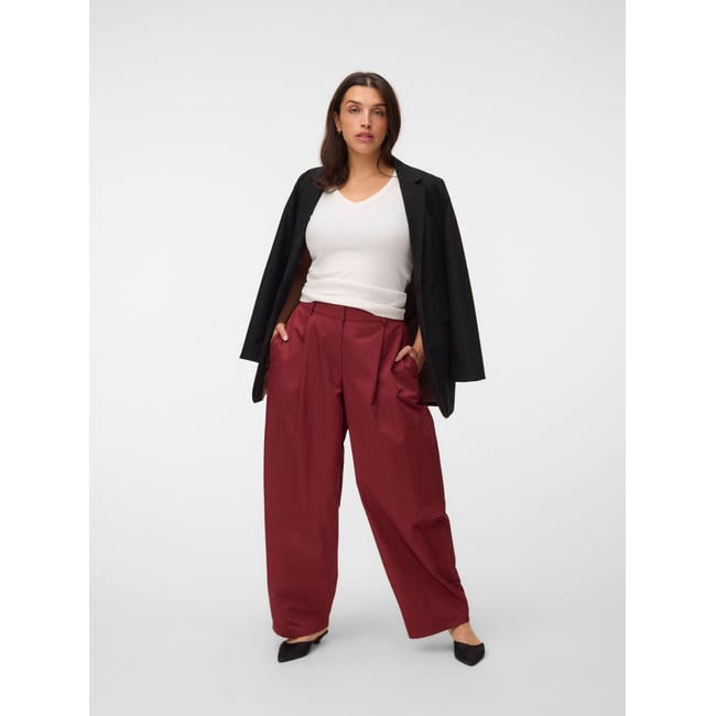 Pantalon De Tailleur rouge - russet brown <span itemprop=