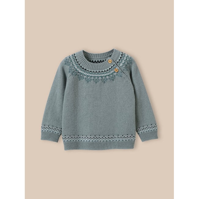 Pull en lambswool vert doux <span itemprop=