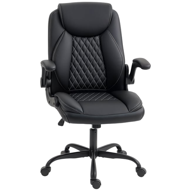 Chaise de bureau Polyuréthane Noir Couleur noir <span itemprop=