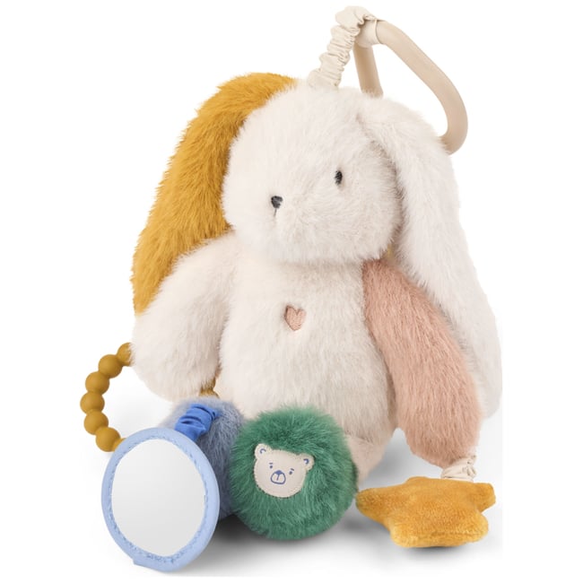 Peluche d'activités Angelina blanc, jaune, vert <span itemprop=