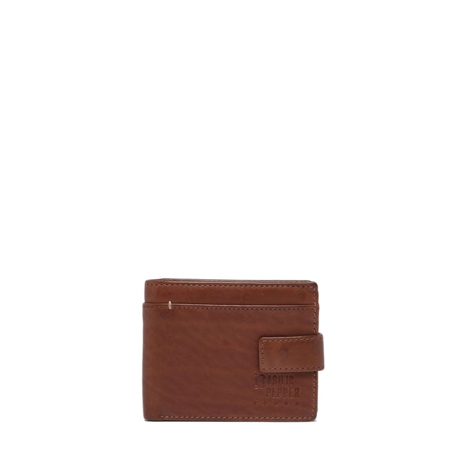 Portefeuille Traveler cuir tan <span itemprop=