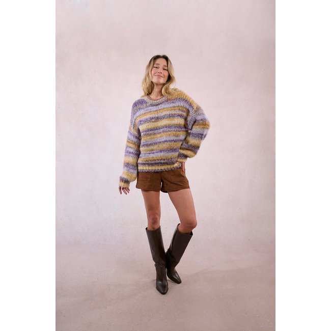 Maglia Tie and Dye righe multicolore MOLLY BRACKEN