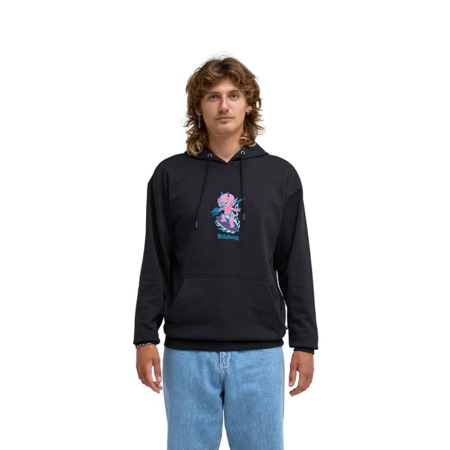 Sweat à capuche BURLEIGH noir black <span itemprop=