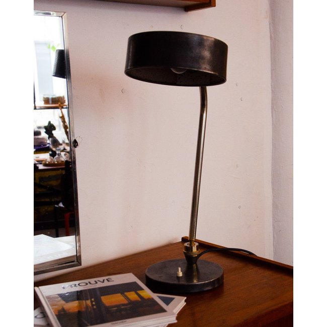 Lampe en métal industriel Julia N°903 - Bon état Couleur métal <span itemprop=