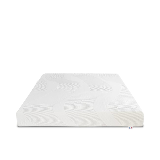 Matelas Mousse Paris 90x190 cm Accueil Mémoire de forme Couleur blanc <span itemprop=