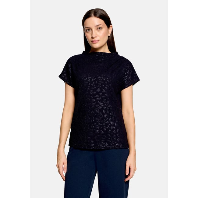T-Shirt avec structure à col montant dark sky <span itemprop=
