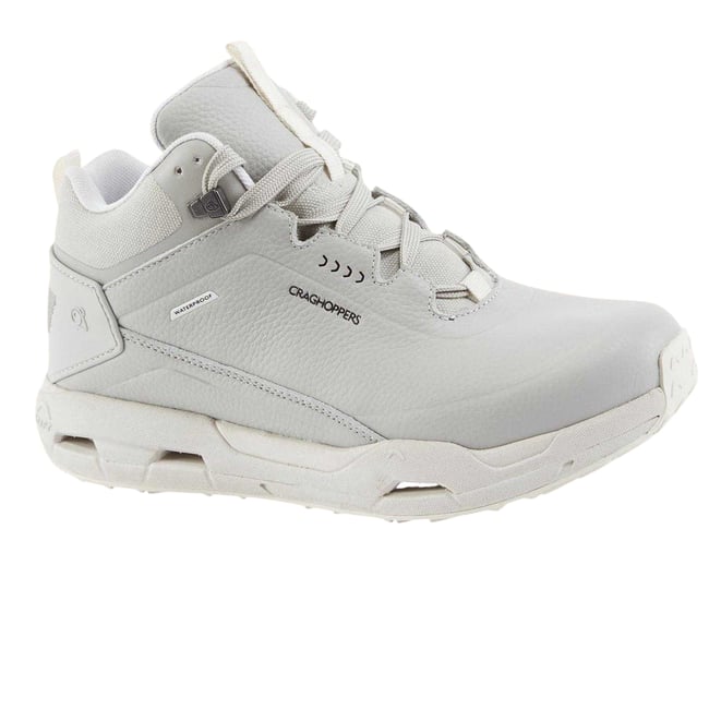 Chaussures montantes de randonnée à lacets ADFLEX ECO gris pâle <span itemprop=