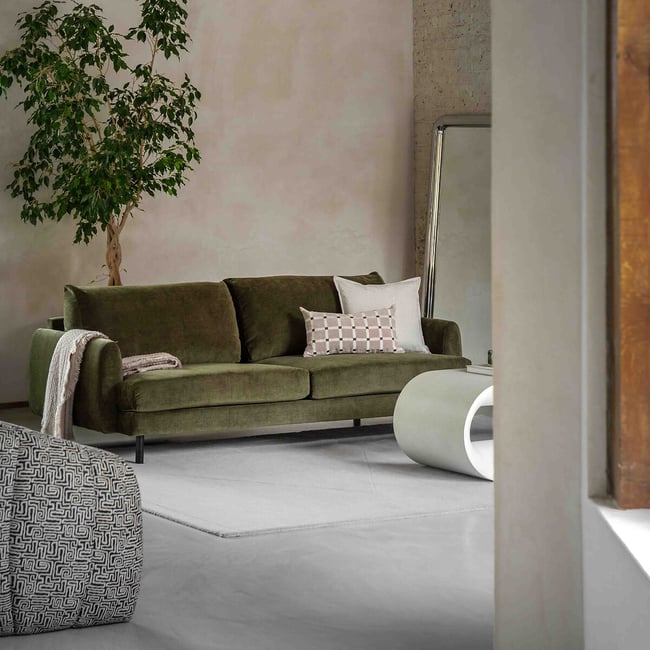 Cromwell Velvet Chenille 3-Seater Sofa - ÉDITÉ