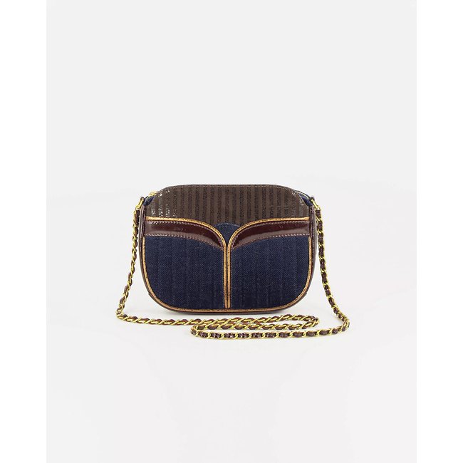 Handtas met schouderketting en ritssluiting DIVINE <span itemprop=