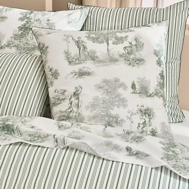 Taie d'oreiller percale de coton POESIE - GARNIER THIEBAUT