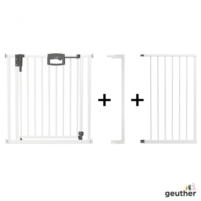 Barrière de porte à pression Easylock Plus métal136,5 cm 144,5 cm - GEUTHER