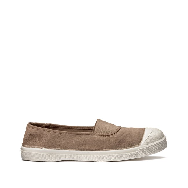 Canvas slip ons beige Bensimon La Redoute
