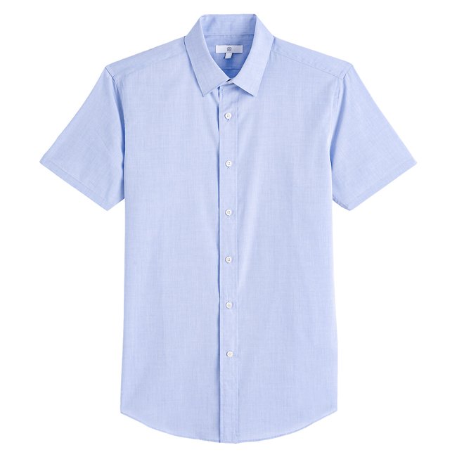 Chemise droite, manches courtes en popeline - LA REDOUTE COLLECTIONS