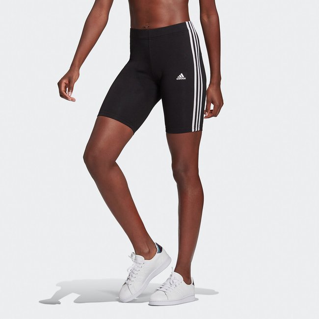 Short Essentials 3-Stripes longitud ciclista negro <span itemprop=