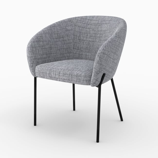 Chaise en tissu - ANDY - MAISON PAVANE
