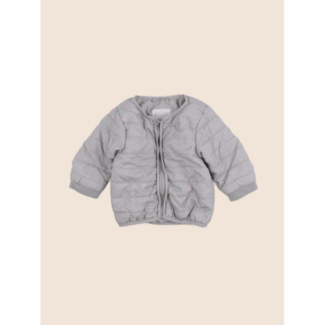Doudoune - Bon état gris <span itemprop=