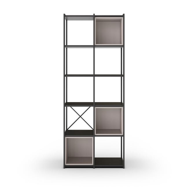Etagère en bois et métal 70,50x179cm- PHALOR - DRAWER